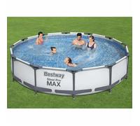 Piscine tubulaire - Bestway - Steel Pro MAX - 366x76 cm - Gris