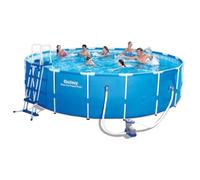 Piscine tubulaire ronde BESTWAY - Steel Pro Frame Pools - Ø5,49 x H1,22m - 23062L - Filtre à cartouche 5,678m³/h