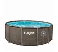 Piscine tubulaire ronde Funsicle marron Ø3,66m x h1,22m