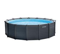 Piscine tubulaire ronde Intex Graphite 4,78 x 1,24 m
