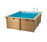 Piscine Ubbink bois Azura - 300 x 300 x H 126 cm (Filtre à sable)