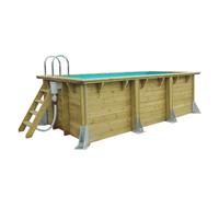 Piscine Ubbink bois Azura - 400 x 200 x H 126 cm (Filtre à sable)