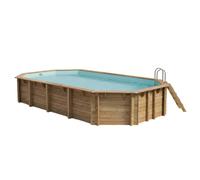 Piscine Ubbink bois Azura - 400 x 750 x H 130 cm (Filtre à sable) -