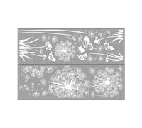 Pissenlit Blanc Stickers Muraux Peler Et Coller Des Papillons Volants Amovibles, Autocollant Mural, Autocollant Mural Plante, Stickers Muraux DIY Vinyle Art Stickers Chambre Salon TV Fond Mur Bureau