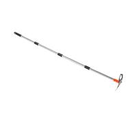 Pissente 63 Cm Désherbeur Extensible avec Manche en Acier à Haute Teneur de | Tige en Acier Réglable en 4 Sections, Tête à Dents Multiples et Lame en V, Usage Pelouse, Patio, Allée, Sac et Inclus