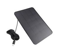Pissente Chargeur Solaire 10W, Panneau Portable Monocristallin ETFE | Sortie USB Type C pour Smartphones, Tablettes, Caméras de sécurité, Lampes LED, Camping et Randonnée