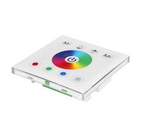 Pissente Contrôleur Tactile à Panneau LED, Variateur 12-24V à Anode | Interface d\'éclairage de bande RGBW, gradation et réglage des couleurs à trois canaux, boîtier ABS pour une utilisation