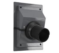 Pissente Kit de Cache-goulotte pour Traversée Murale HVAC, Plaque de Recouvrement Décorative en ABS pour Systèmes de Climatisation Split à Pompe à Chaleur sans Conduits, avec Protection