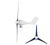 Pissente Kit de Petit Générateur éolien 800 W avec Fibre de Nylon, Alternateur à Aimant Permanent à 3 Pales, Démarrage Faible à 2 M S pour Le Chargement de Batterie Domestique Marine (Blue #18)