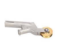 Pissente PVC Floor Welding Nozzle, 304 Stainless Steel with Wheel | Conception à bouche ronde, diamètre intérieur de 5 mm, résistant à la chaleur de 800 à 1000 ℃, pour baguettes de soudage de
