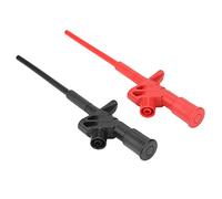 Pissente Sonde de Test Flexible P5004, 2 Pièces Douille Banane 4mm | Clip à crochet pour oscilloscope, 1 000 V CAT III, boîtier en laiton, ressort en acier inoxydable, test de circuits