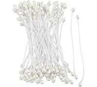 Pistils Étamines de fleurs - Blanc nacré - 6,4 x 0,2 mm - 100 pcs