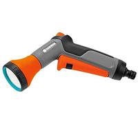 Pistola rociadora de riego multichorro Classic + conector stop Chorro regulable. En box display de 24 uds