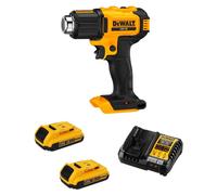 Pistolet à air chaud DeWALT DCE530D2-SK (2 batteries de 2,0 Ah + DCB1104)