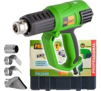 Pistolet à air chaud Procraft PH2000 2000 Watt 50 - 600 °C + 4x buses + mallette