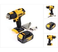 Pistolet à air chaud sans fil 18V 530°C + 1x batterie 4,0Ah + buse de surface et buse réflectrice DeWalt DCE 530 N - sans chargeur