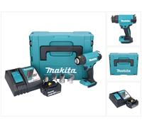 Pistolet à air chaud sans fil Makita DHG 181 RM1J 18 V 150 - 550 °C + 1 batterie 4,0 Ah + chargeur + Makpac