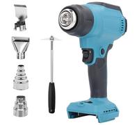 Pistolet à air chaud sans fil pour batterie Makita 18 V (sans batterie), pistolet à air chaud avec 4 buses, pistolet à air chaud sans fil pour souder, cintrer des tuyaux, décaper de la peinture