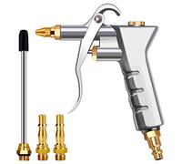 Pistolet à air comprimé - Accessoires pour compresseur - Nettoyeur de buse avec 2 buses BSP 1/4 et buse d'extension, outils pour compagnies aériennes