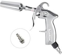 Pistolet à air comprimé pour séchage rapide et pistolet à air comprimé - Pistolet de soufflage d'air comprimé avec boîtier en aluminium - Adaptateur de pistolet de soufflage inclus - Convient pour