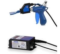 Pistolet à air ionisant, ioniseur antistatique pour l'élimination de l'électricité statique, alimentation 6 kV, vitesse de détartrage ≤ 1,0 s, idéal pour l'élimination électrostatique industrielle