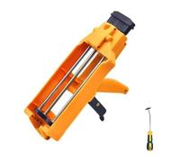 Pistolet à calfeutrer à double cartouche, pistolet à calfeutrer à double cartouche de 400 ml avec poignée confortable, pistolet adhésif époxy manuel à double cartouche
