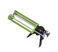 Pistolet à calfeutrer à double tube pour cartouche double de 400 ml, applicateur époxy avec plaque de poussée épaisse, outil de calfeutrage manuel double pour le lissage des joints et du mastic
