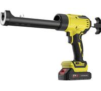 Pistolet à calfeutrer électrique, 6 vitesses, éclairage LED, jaune