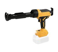 Pistolet à calfeutrer électrique compatible avec Dewalt 18/20 V, 300 ml, applicateur sans fil avec 6 vitesses réglables, affichage numérique, lumière LED, anti-goutte pour remplissage d'étanchéité