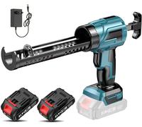 Pistolet à calfeutrer électrique, réglage à 4 vitesses, utilisation pratique, avec 2 piles