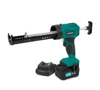 VONROC Pistolet à Calfeutrer sans Fil 20V - Support Electrique de Cartouche à Joint, Colle et Silicone - Précis, Ergonomique - Débit Réglables en 4 Variables - Batterie 4,0 Ah et Chargeur Inclus