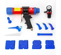 Pistolet à cartouche à air comprimé, 310 ml, pour silicone/mastic d'étanchéité, avec accessoires, rouge