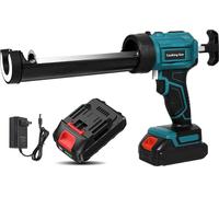 Pistolet à cartouche électrique pour le verre - Pistolet à mastic sans fil - Sans fil - Vitesse réglable - Pour portes et fenêtres - Compatible avec les outils Makita 18 V - Livré avec 1 batterie
