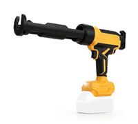 Pistolet à cartouche sans fil compatible avec batterie DEWALT 18 V 20 V, force de poussée 600 kg, pistolet électrique à silicone réglable à 6 niveaux avec lumière LED pour cartouches de 300 ml (sans