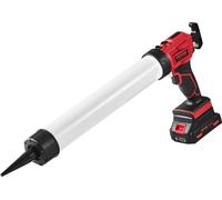Pistolet à cartouche sans fil Presse à cartouche Pistolet à silicone (20 V, pour cartouches de 600 ml, jusqu'à 270 kg, vitesse réglable à 4 vitesses, batterie et chargeur inclus) Compatible avec l'aci