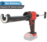 Pistolet à cartouches électrique - Pistolet à silicone sans fil - 4 vitesses - Compatible avec batterie 18V - Pour bois et autres matériaux non métalliques - Sans batterie