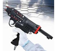 Pistolet à clou pneumatique pour clôture métallique - Outil de clouage à air pour projets de bricolage efficaces et installation de cage métallique - Design compact pour une utilisation facile