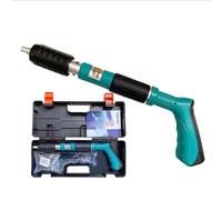 Pistolet à clouer manuel pour brique, béton, bois, acier portable et silencieux, design robuste, puissance réglable. Clou non inclus.