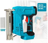 Pistolet à clous et à agrafes - F30 - Pistolet électrique sans fil pour clous - Clous/agrafes de 30 mm - Fonctionnement sur batterie lithium - Pour travaux sur bois - Sans batterie