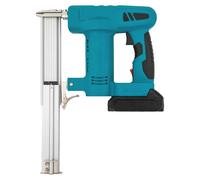 Pistolet à clous et agrafeuse sans fil - 2-en-1 - Alimentation par batterie 21 V - Batterie lithium-ion 1,5 Ah - Chargeur compatible EU - Clous de 10 à 32 mm, agrafes de 16 à 25 mm - Couleur : bleu