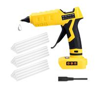 Pistolet à colle chaude Dewalt 18 V/20 V, 100 W - Pistolet électrique portable avec 30 bâtons de colle 11 mm pour réparation d'art et d'artisanat