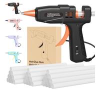 Pistolet à Colle Chaude Ignifugé 20 W avec 30 Bâtons de Colle (Noire) | Bricolage et Réparations, Usage Bureau et Maison, Travaux Manuels