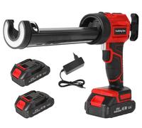 Pistolet à colle chaude, réglage à 4 vitesses, batterie rechargeable, avec 2 piles