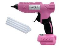 Pistolet à colle chaude sans fil 100 W, compatible avec batterie Makita 18 | Outil de bricolage avec bâtons de colle pour bricolage, 10 bâtons de 11 mm, sans fil pour bricolage, bricolage