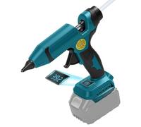 Pistolet à colle chaude sans fil, 100W, 100-200°C, 25g/min, compatible avec Makita 18V