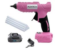 Pistolet à colle chaude sans fil compatible avec batterie Makita 18 V | Pistolet à colle chaude 15S - Chauffage rapide - Pistolet à colle avec 10 bâtons de colle de 11 mm - Pour bricolage