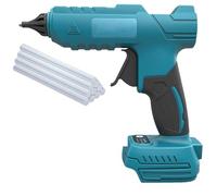 Pistolet à colle chaude sans fil compatible avec batterie Makita 18 V | Pistolet à colle chaude 15S - Chauffage rapide - Pistolet à colle avec 10 bâtons de colle de 11 mm - Pour bricolage