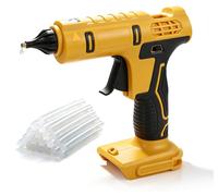 Pistolet à colle chaude sans fil, diamètre 11 mm, avec 20 bâtons de colle, compatible avec les appareils Dewalt 18/20 V