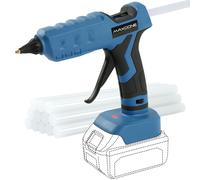 Pistolet à colle électrique 100W, sans fil, avec 12 bâtons de colle