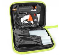 Pistolet à Colle LeaderPro avec une Trousse à Outil, 60W (Plus Efficace que 20W), 20pcs Bâtons de Colle 19cm*11mm, pour Bricolages/Loisir Créatifs/DIY, Noir